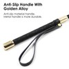 NyxSeat 1 Black Leather Riding Whip with Non-Slip Grip, Riding