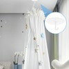 IANFAN 2 Set Ceiling Mosquito Net Hooks, White Dome Mosquitoes