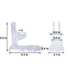 Zmmyr 4 Packs Acrylic Display Stands China Tea Cup Holder