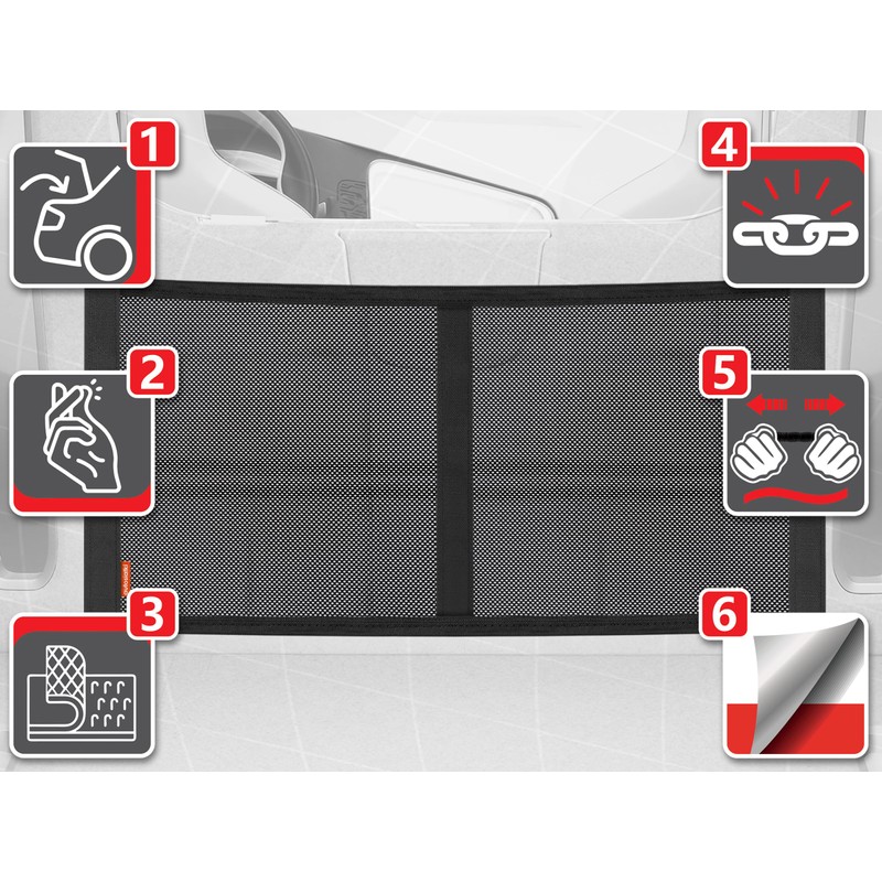 TrunkExpert, Nano Mesh Bag with Velcro 50-70cm x 30cm Universal
