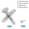 sourcing map Plunger Latches 1.77 x 1.77 Spring Loaded Latch