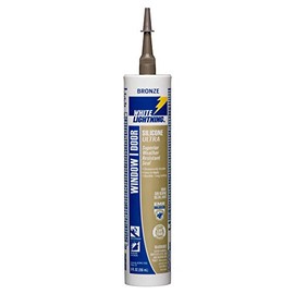 White Lightning W31103510 Silicone Ultra Window and Door Sealant, Bronze, 10 fl. oz.