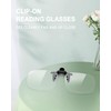 TERAISE Reading Glasses Clip On Magnifiers for Eyeglasses, Blue Light