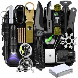 28-in-1-Survival Kits, Gifts for Men Dad Husband Him - Survival Gear and Equipment, Stocking Stuffers for Man Christmas Birthday Gifts, Unique Cool Gadgets for Camping, Hiking, Hunting, Fishing