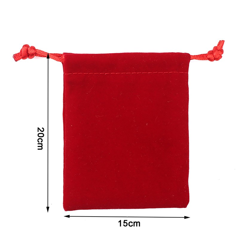SHULLIN 6 Stück Samtbeutel Kleine Schmuck Samtbeutel 15 × 20cm