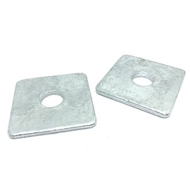 (25 Pieces) 3/4 x 3" Steel Square Plate Washer Hot Dip Galvanized