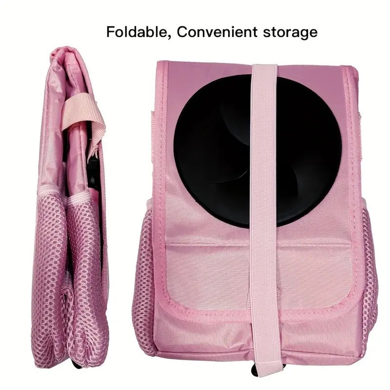 Portable Car Trash Can with Lid, Waterproof Hanging Back Seat