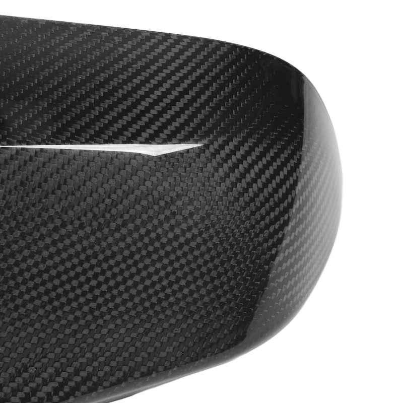 1 Pair Carbon Fiber Mirror Covers Ox Horn Style Car