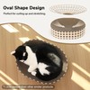 FUKUMARU Cat Scratcher Cardboard Lounge Bed, 2-in-1 Cat Scratch Pad,