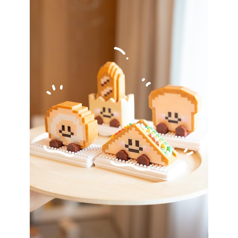 Jollcnoia Croissant Happy Bread Series Food Cute Series Set Toy