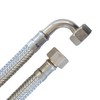 Reinforced hose 3/8 inch nut x 3/8 inch nut with