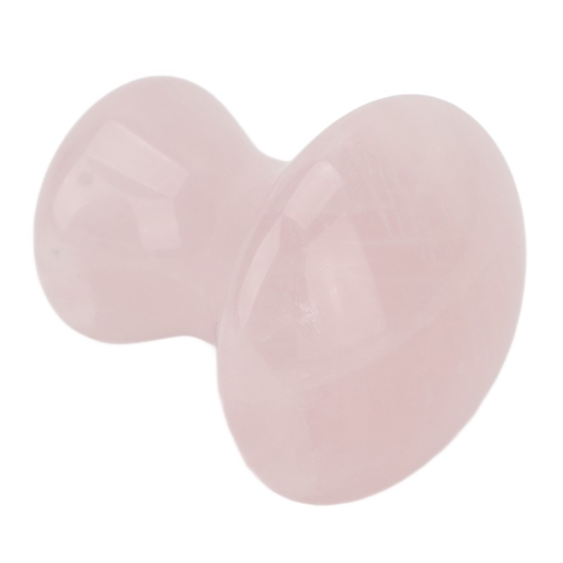 Scraping Stone Tool Mushroom Shape Pink Rose Quartz Gua Sha