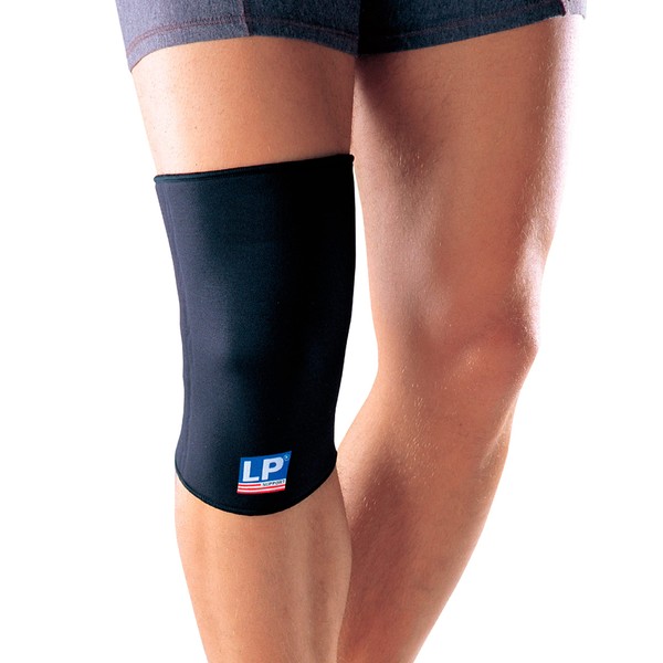 LP Support 706 Basic Kniebandage, Größe:XL, Farbe:schwarz