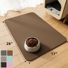 JUCFHY Pet Feeding Mat-Absorbent Cat & Dog Food Mat-No Stains