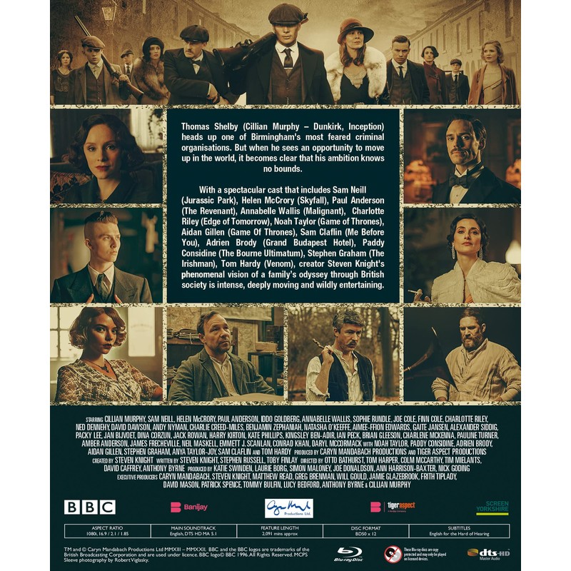 Spirit Entertainment Peaky Blinders: Series 1-6 - All-Region/1080p Boxset