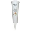 Memorial Grave Flower Pot - 33cm tall Sturdy White Memorial