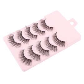 Baluue 3sets Cluster Lashes Kit Handmade False Eyelashes Natural Look Makeup Accessories for Women 5pair*3