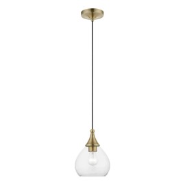 Livex Lighting, 46501-01, Catania, Mini Pendant, Antique Brass