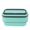 Portable Lunch Box, High Temperature 1400ml Leakage Proof Double Layer