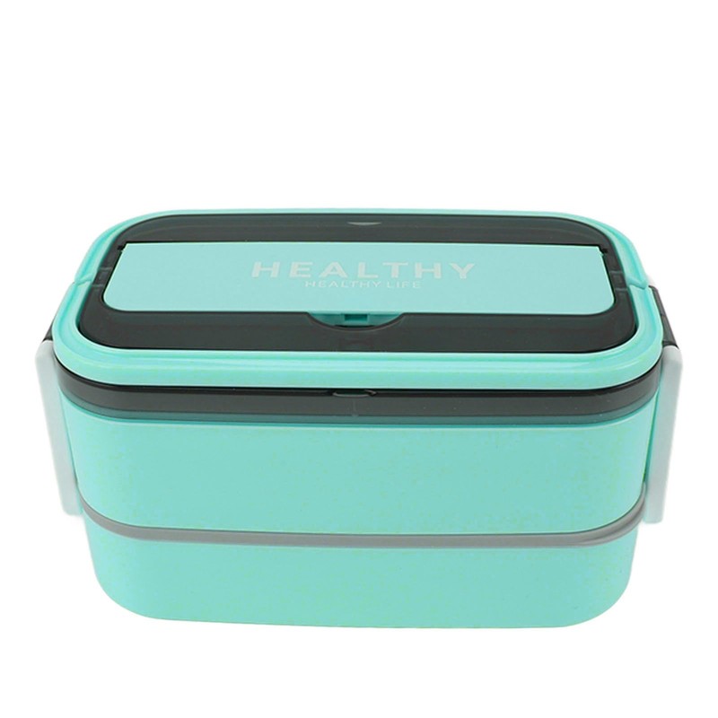 Portable Lunch Box, High Temperature 1400ml Leakage Proof Double Layer