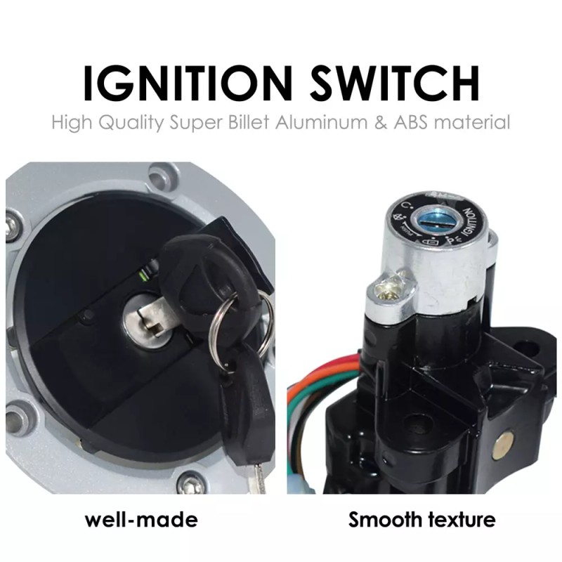 Feiteplus For SUZUKI GSXR750 600 2004-2005 Ignition Switch Fuel Gas