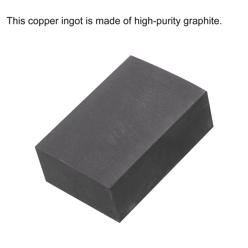 sourcing map Gold Silver Graphite Ingot Mould Crucible for Casting