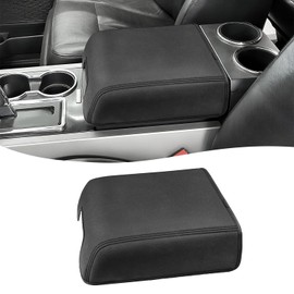 Eaglecover Center Console Cover for Ford F150 XL XLT 2004-2014, Expedition 2007-2014, Lincoln Mark LT 2006-2008, PU Leather Middle Armrest Cusion Protector, Bucket Seat Only, Anti-Scratch