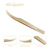 Ms.Queen Lash Extension Tweezers-Dolphin Shape Tip Isolation Tweezers for Classic