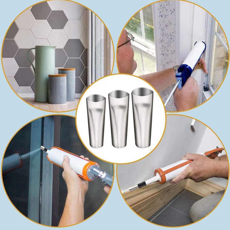 Caulking Finishing Tool Scraper Blade Saw Nozzle Glass Sealant Finishing