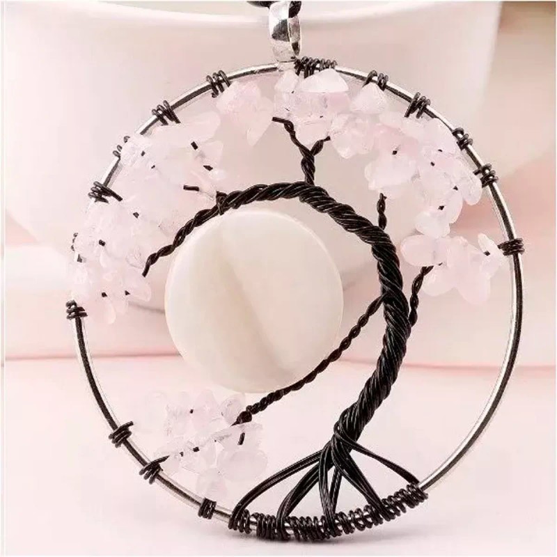 Univero En Línea Collar Dije Árbol De La Vida Chakras