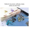 90 Pcs Binder Clips 32mm Hollow Strong Clamping Force Metal