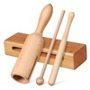 ERINGOGO 2 Sets Orff Instrument Musical Percussion Instrument Wooden Block