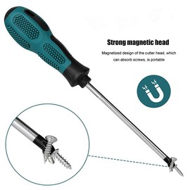 AIMALL 9-Piece Screwdriver Set with Magnetic Tips – Chrome Vanadium Steel Flat Blade & Phillips Head in Convenient Storage Bag