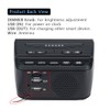 DreamSky Alarm Clock Radios for Bedrooms with Battery Backup, Large