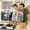 Hot Plate, Techwood Double Burner for Cooking, 1800W Countertop Electric