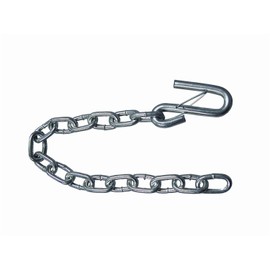 Fulton Safety Chains Safety Chain, Grade 30, 1/4 x 24-Inch with 7/16-Inch Wire Safety Latch