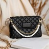 FloralGrace Pearl Bag Chain Gold 30 cm Chain for Bag,