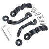 TCMT Matte Black 1 1/4" Adjustable Highway Long Angled Foot