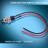 Twidec/10PCS 3V-6V-12V-24V-250V Momentary Push Button Switch 2 Pins ON/Off SPST