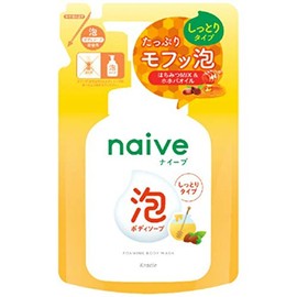 Kracie Naive Foam Body Soap, Moisturizing Type, Refill, 15.2 fl oz (450 ml), Body Wash