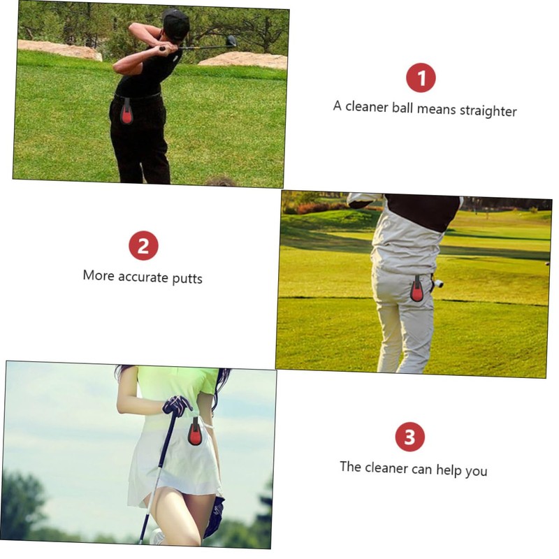 Gatuida 1pc Durable Golf Ball Cleaning Cloth with Lanyard Convenient