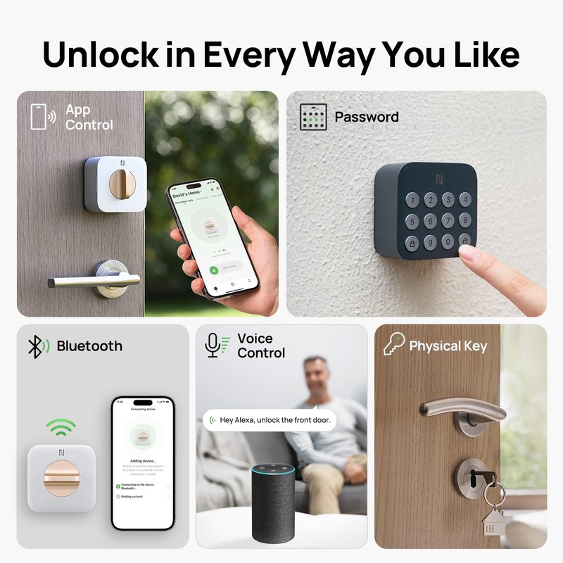 Anona Holo Wi-Fi Smart Lock with Keypad, Keyless Entry Deadbolt
