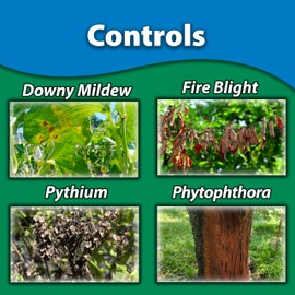 Monterey Garden Phos Bundled with Measuring Spoon - Fungicide for Root Rot, Downy Mildew, Fire Blight, Sudden Oak Death, Phytopthora & Pythium, 1 QT