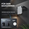 ovimar Kongsoya Hand Towel Rail Brushed Aluminium Black | for