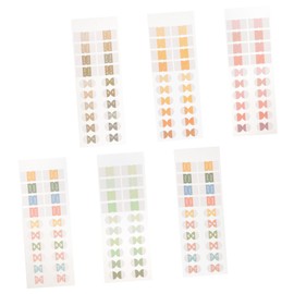 Operitacx Stickers Set 6 Sheets of Bookmarks for Planner Highlight Strips Sticky Page Markers Portable Sentence Markers Household Page Marker Learning Accessory