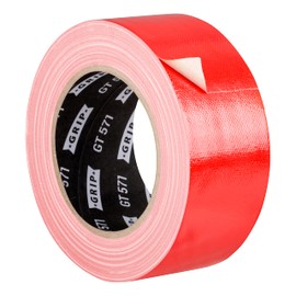GRIP Eventbasics Fabric Tape, Red, 50 mm x 25 m, Coloured Gaffa Tape GT 571, Very High Adhesion, Professional Fabric Tape for Marking, Crafts, Attaching, Repairing and much more. Indoor and Outdoor