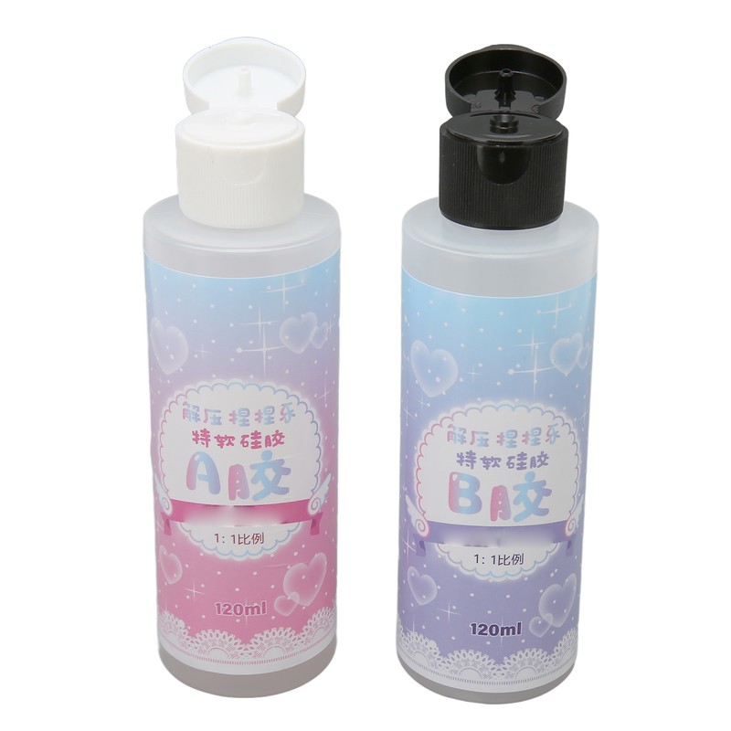 Liquid Translucent Silicone DIY Elasticity Kneaded Squeezed Clear Silicone Rubber