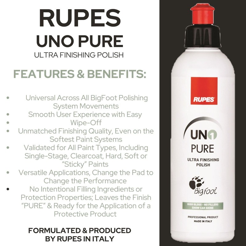 RUPES 5 Pack of High Performance Orbital Polishing Compounds -