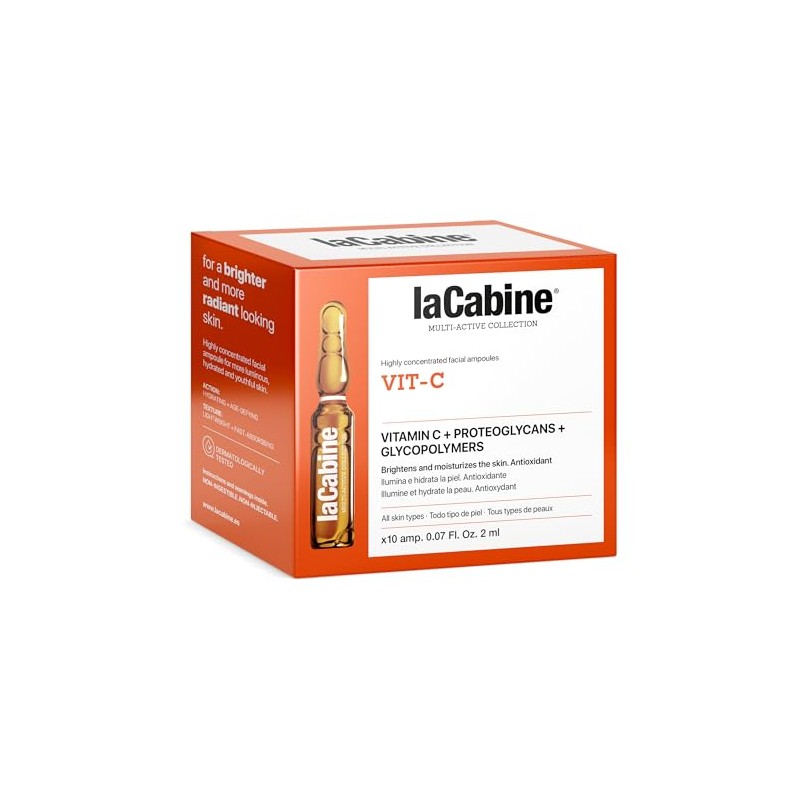 laCabine Caja de Ampolletas Faciales Vit-C 10 X 2Ml