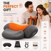Cordless Heated Neck Massager Pillow, 3-in-1 Rechargeable Neck Stretching Device